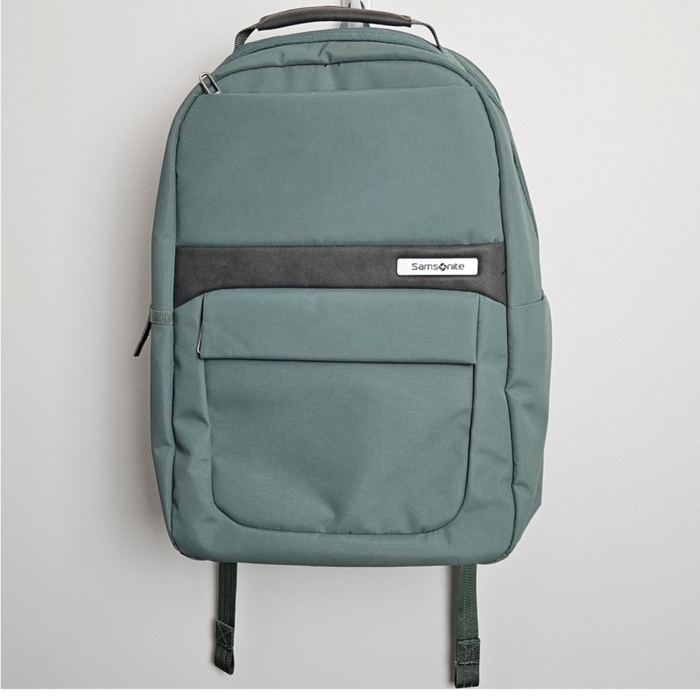 SAMSONITE Elevation Plus Backpack Sleek School Travel Laptop Multi-Pocket Green